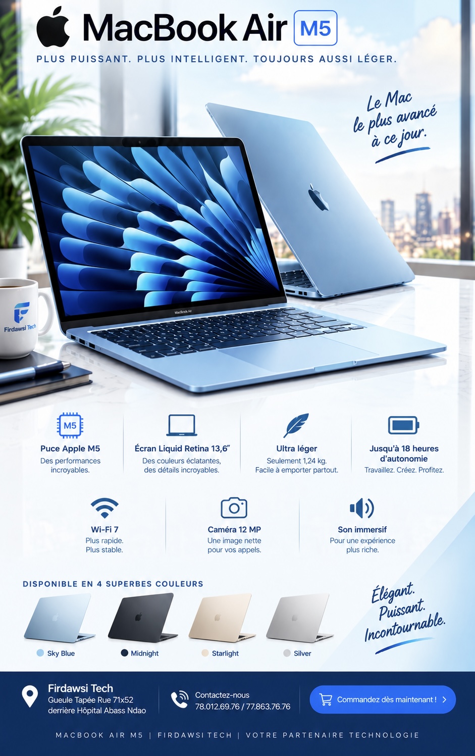 MacBook Air M5 2026 13" — vue 3